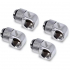 Фітинг для СРО Alphacool Eiszapfen L-connector rotatable - 4pcs Set - Chrome (17616) - Фото 1