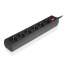 Сетевой фильтр питания REAL-EL RS-6 Protect M 3m, black (EL122300034) - Фото 5