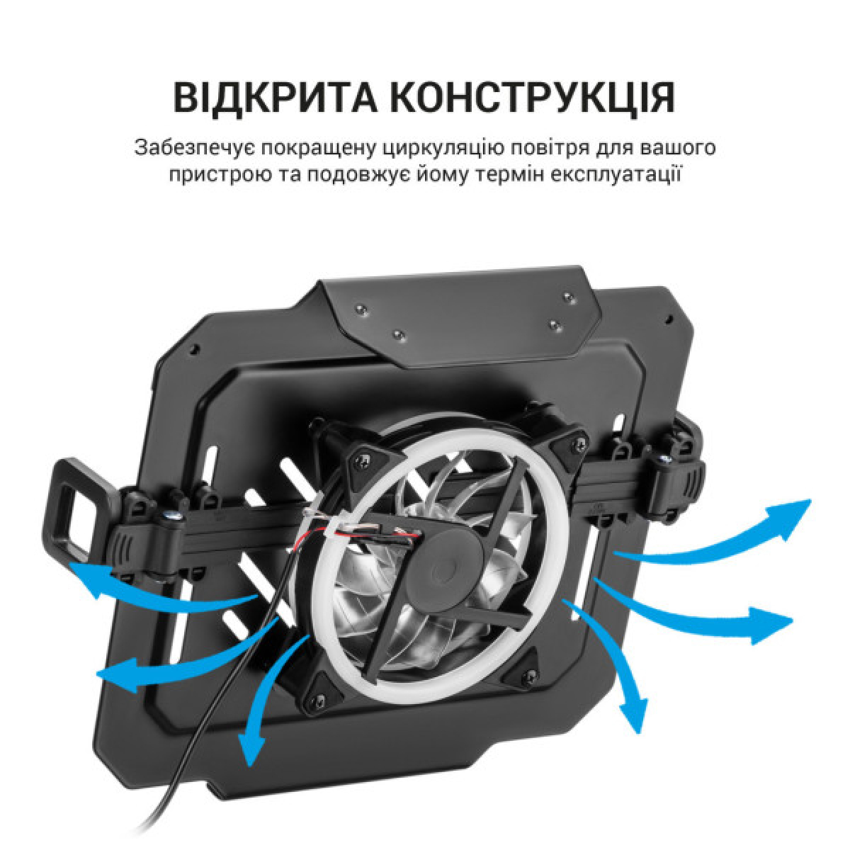 Підставка до ноутбука OfficePro для кронштейнів VESA 75x75,100x100 +RGB (LH474B) - Фото 11