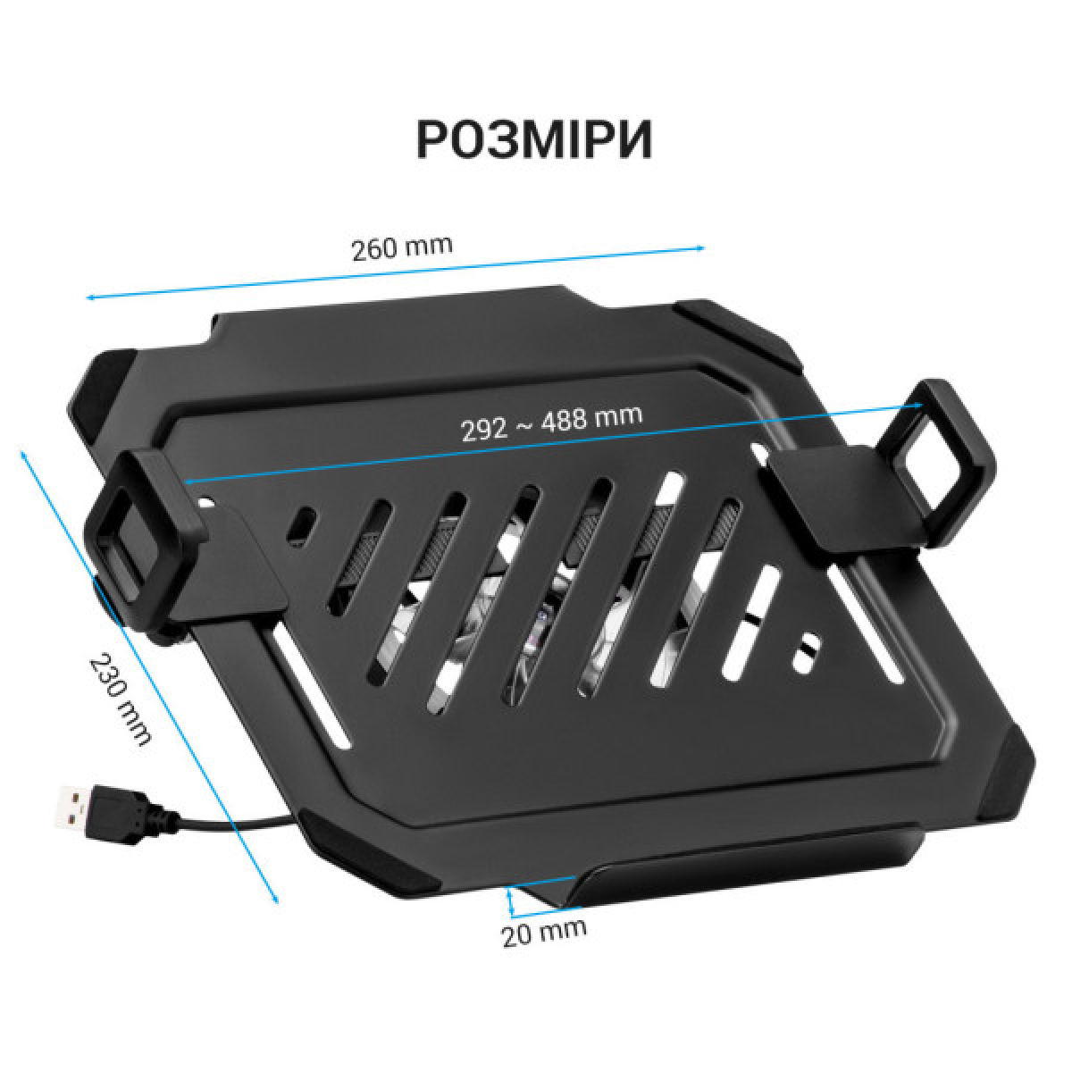 Підставка до ноутбука OfficePro для кронштейнів VESA 75x75,100x100 +RGB (LH474B) - Фото 5