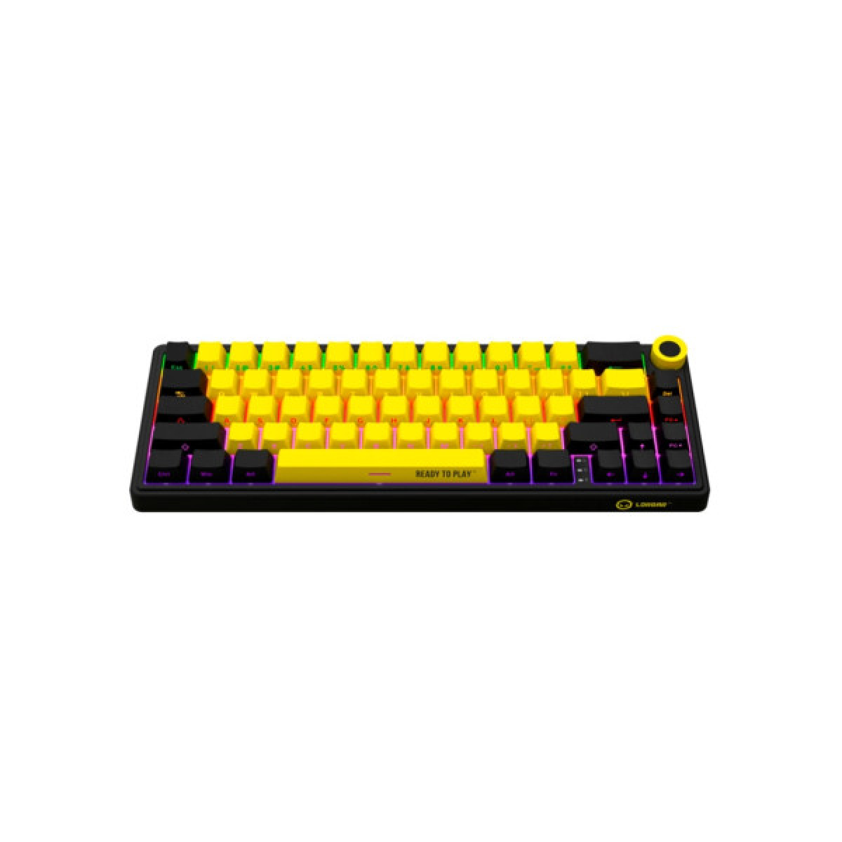 Клавіатура Lorgar KBP70MW Pro RGB Wireless/Bluetooth/USB UA Black/yellow (LRG-KBP70MW-YL-US) - Фото 2