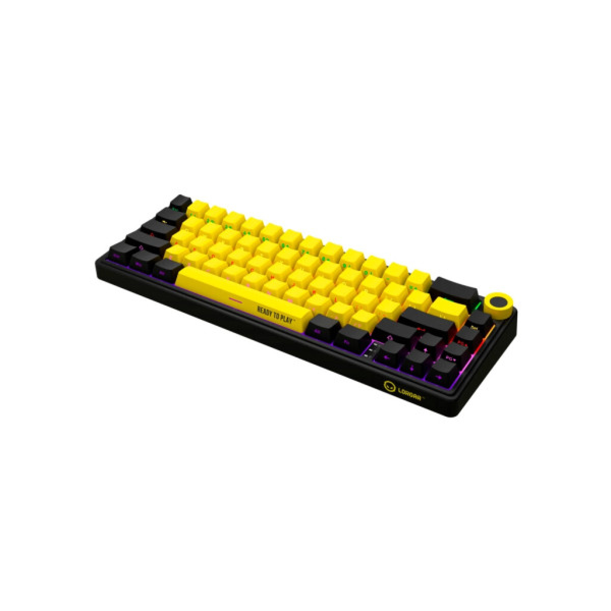 Клавіатура Lorgar KBP70MW Pro RGB Wireless/Bluetooth/USB UA Black/yellow (LRG-KBP70MW-YL-US) - Фото 3