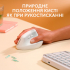 Мишка Logitech Lift for Mac Vertical Ergonomic Mouse Off White (910-006477) - Фото 3