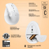 Мишка Logitech Lift for Mac Vertical Ergonomic Mouse Off White (910-006477) - Фото 6