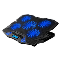 Подставка для ноутбука IceCoorel 10-15", 1*125mm 1400 RPM + 4*70mm 2500 RPM, 2*USB, 365x297x30mm, Blue (K5Bl)