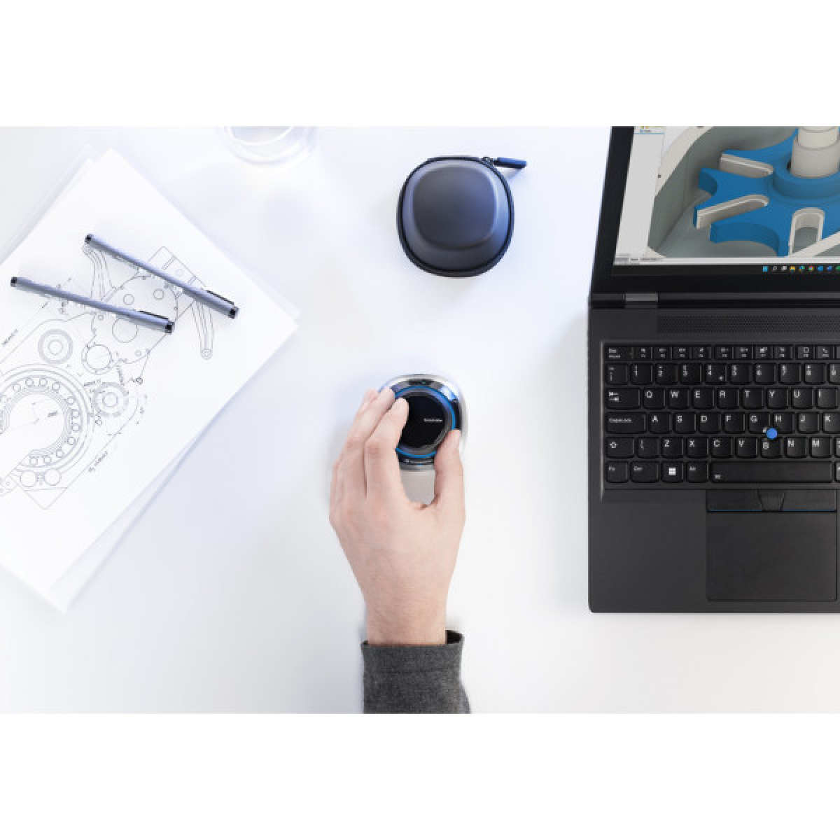 Мышка 3DConnexion SpaceMouse Wireless Bluetooth Edition (3DX-700115) - Фото 6