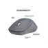Мишка OfficePro M230G Silent Click Wireless/Bluetooth Gray (M230G) - Фото 6