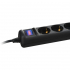 Сетевой фильтр питания 2E 5xSchuko, 3м black (2E-U05ESM3BK) - Фото 3
