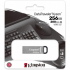USB флеш накопичувач Kingston 256GB DT Kyson Silver/Black USB 3.2 (DTKN/256GB) - Фото 4