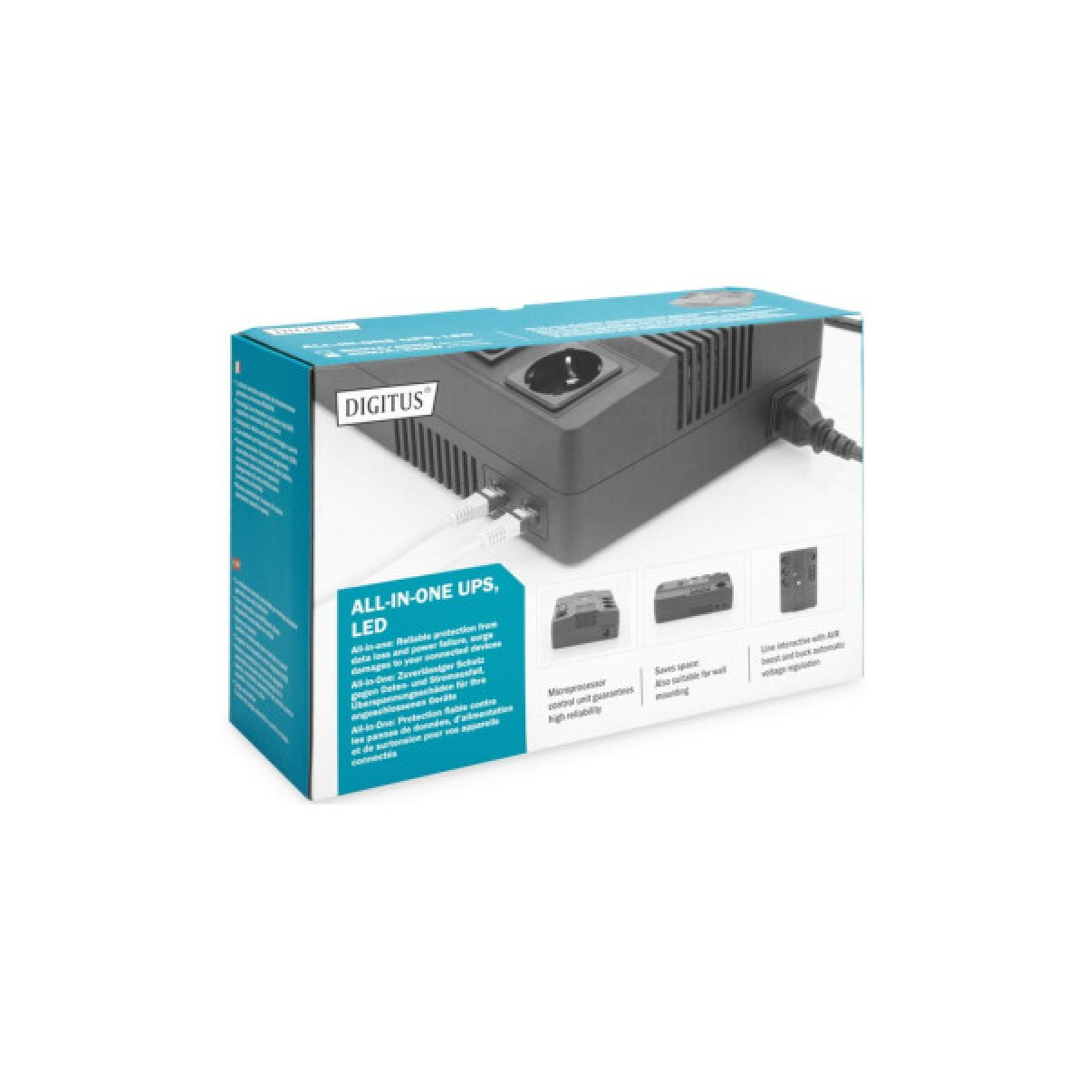 Пристрій безперебійного живлення Digitus 800VA DN-170 (DN-170111) - Фото 6