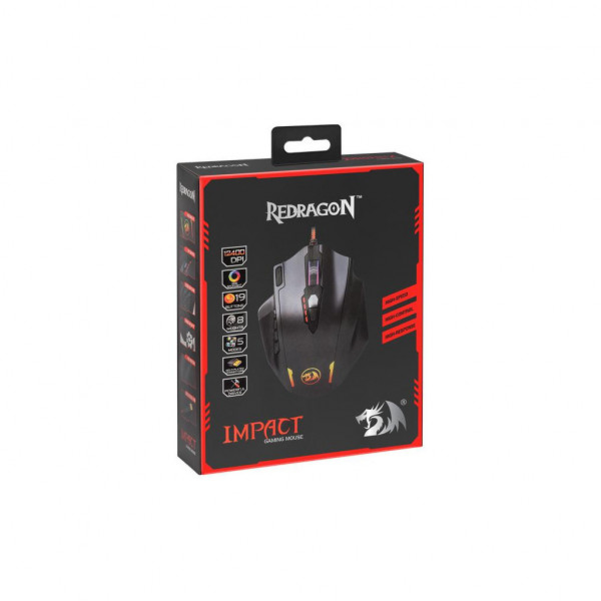 Мишка Redragon Impact RGB IR USB Black (78322) - Фото 11