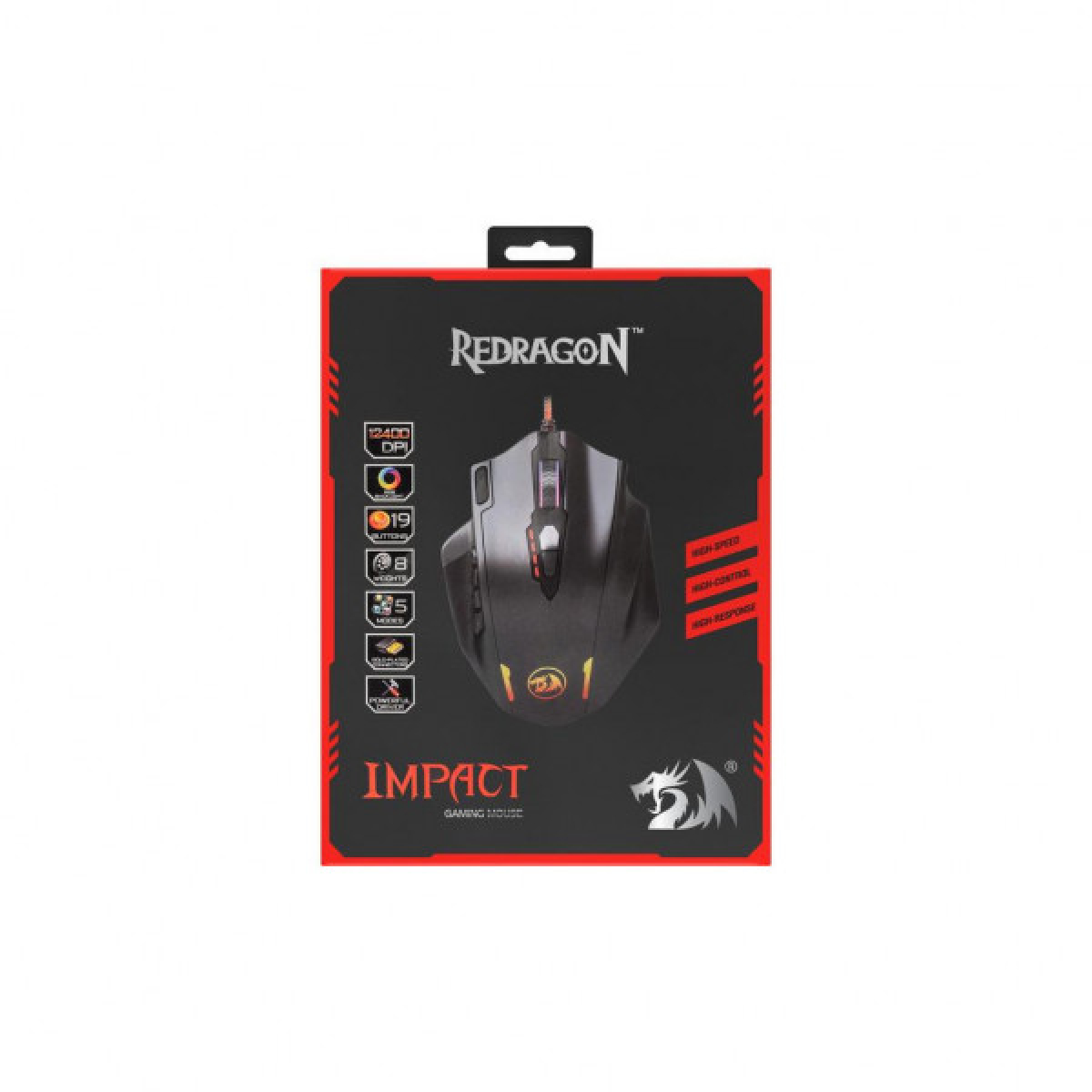 Мишка Redragon Impact RGB IR USB Black (78322) - Фото 12
