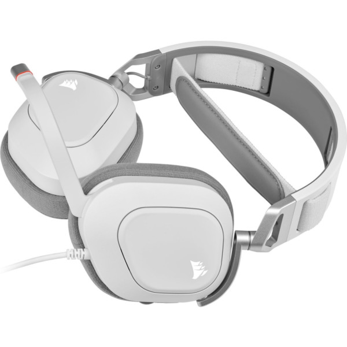 Навушники Corsair HS80 RGB USB Headset White (CA-9011238-EU) - Фото 4