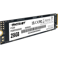 Накопитчувач SSD Patriot P320, 256Gb PCI-E 3.0x4, M.2, 2280, 2200/1200 МБ/с (P320P256GM28) 