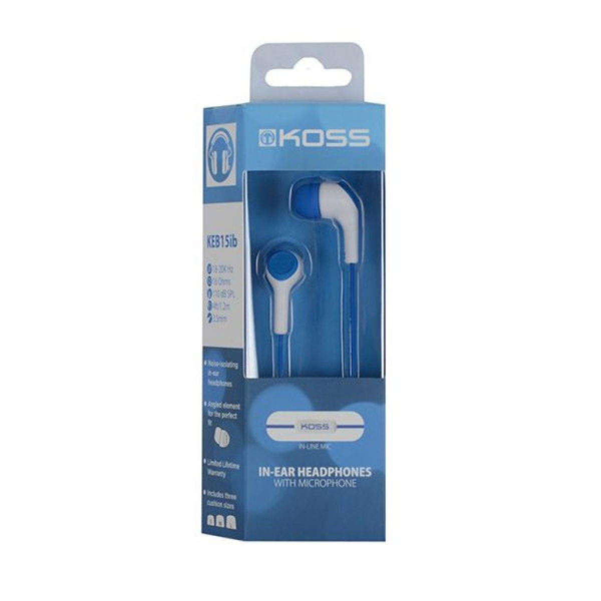 Навушники Koss KEB15i Blue - Фото 2