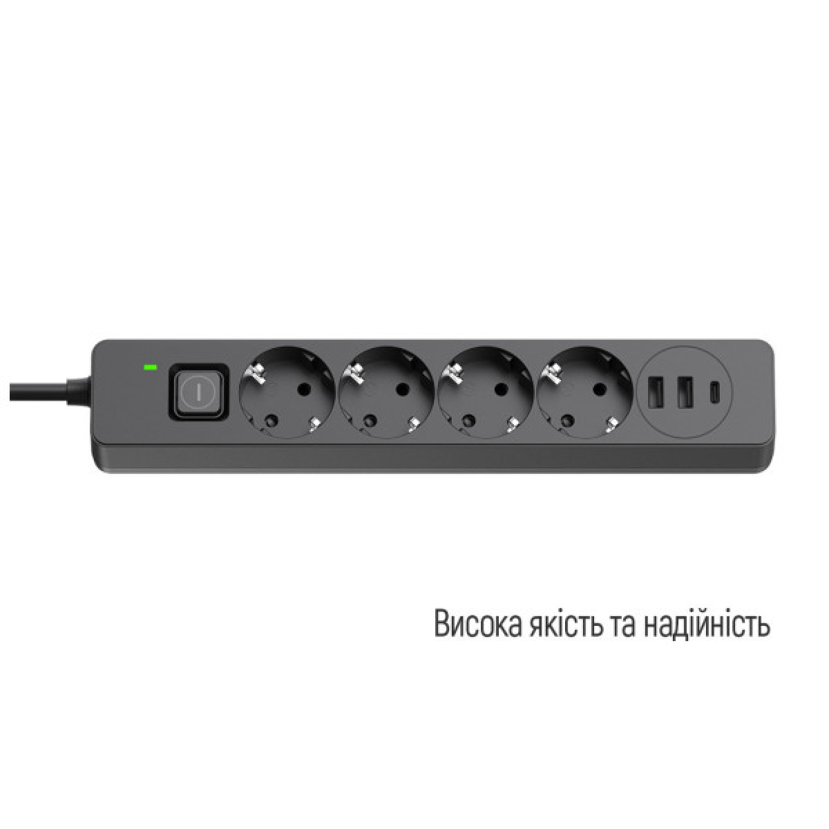 Мережевий фільтр живлення ColorWay CW-CHE435PDB, 4 розетки/3USB 5M (CW-CHE435PDB) - Фото 6