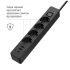 Мережевий фільтр живлення ColorWay CW-CHE435PDB, 4 розетки/3USB 5M (CW-CHE435PDB) - Фото 9