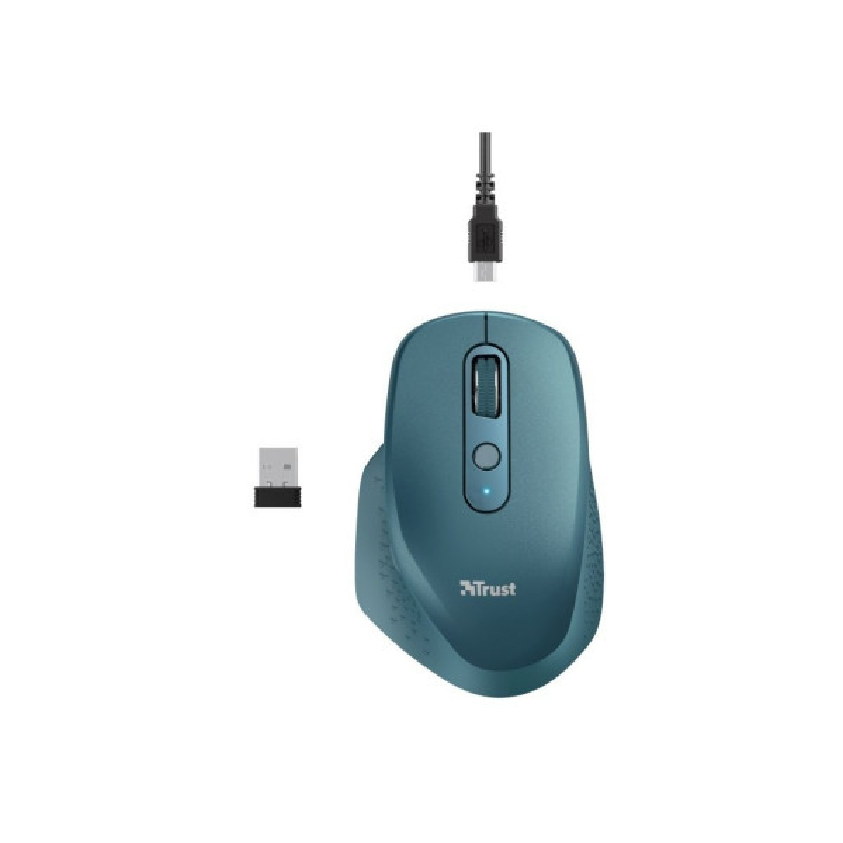 Мишка Trust Ozaa Rechargeable Wireless Blue (24034) - Фото 7