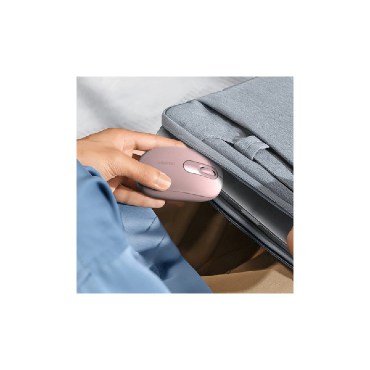 Мишка Ugreen MU105 Wireless Pink (90686) - Фото 3
