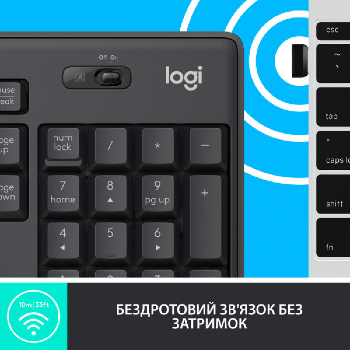 Комплект Logitech MK295 Silent UA Graphite (920-009800) - Фото 5