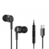 Наушники Ergo VM-735 Type-C Earphones Black (VM-735K) - Фото 1