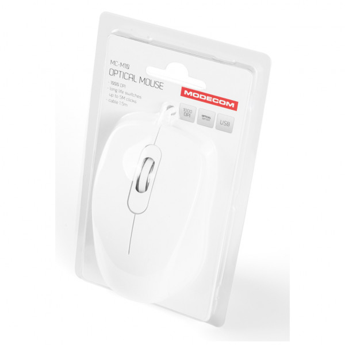 Мышка Modecom MC-M10 USB White (M-MC-0M10-200) - Фото 6