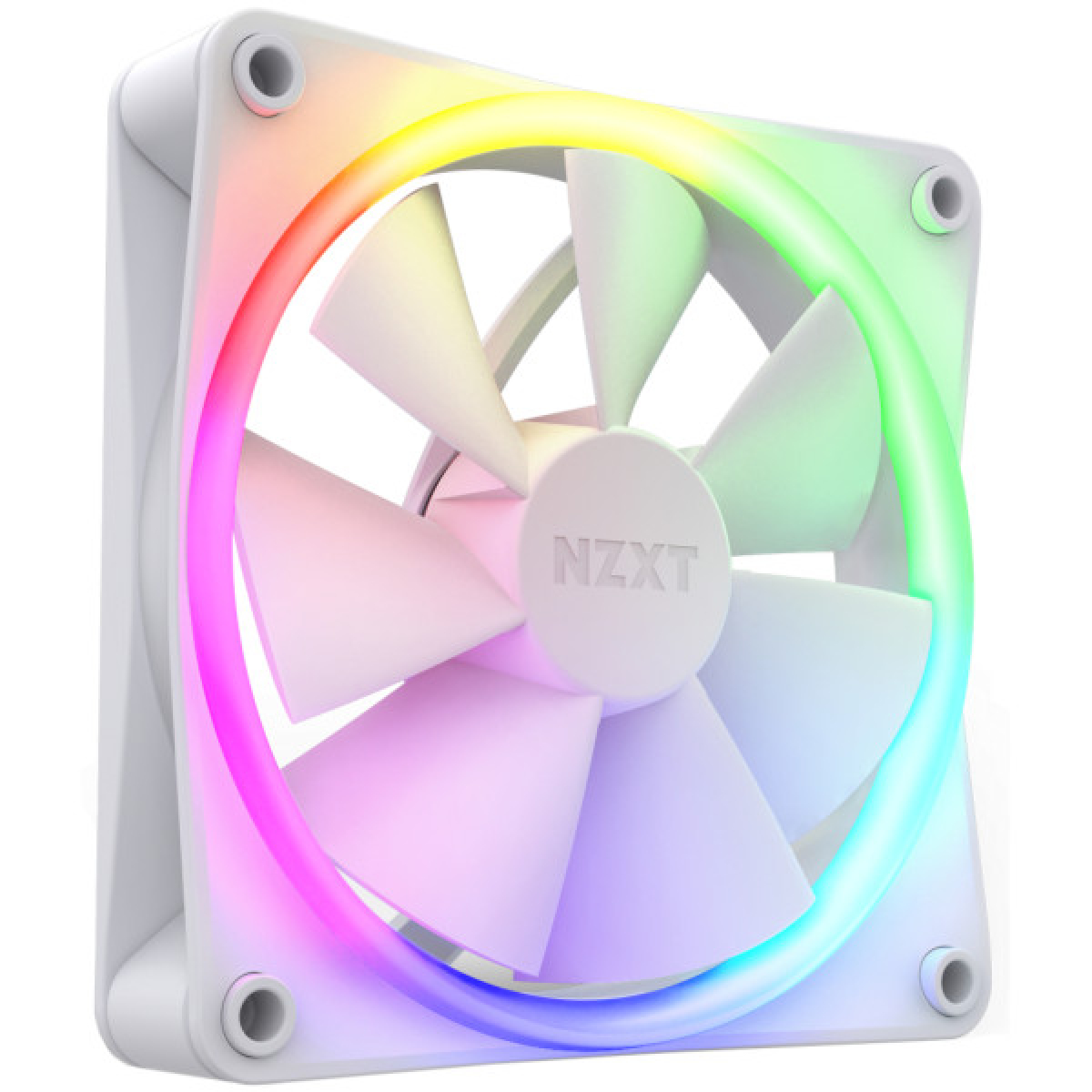 Кулер для корпуса NZXT F120RGB Single (White) (RF-R12SF-W1) - Фото 2
