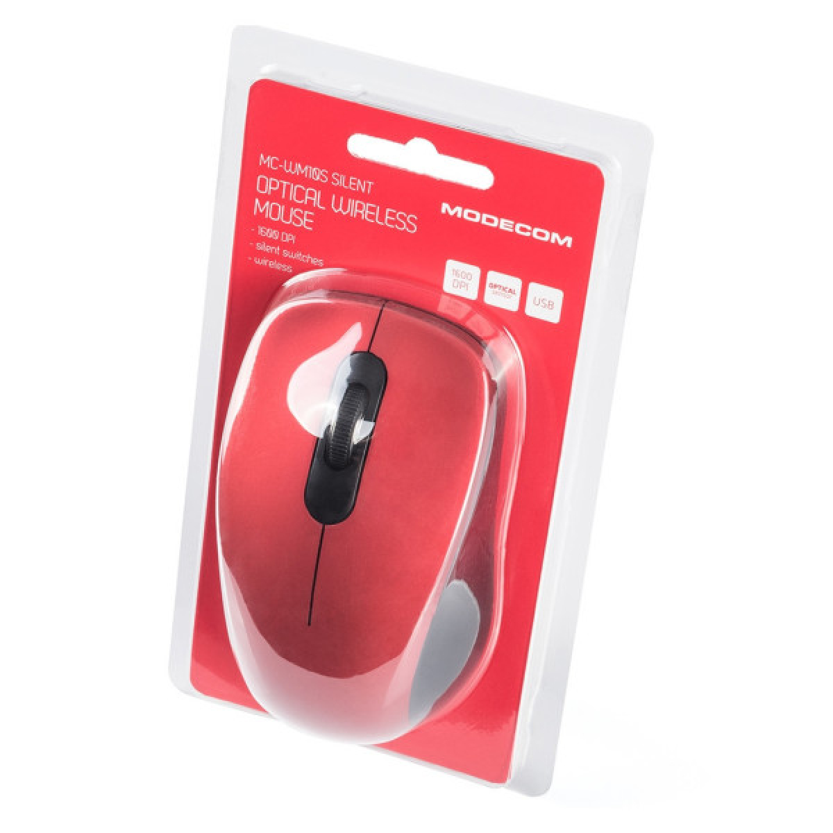 Мишка Modecom MC-WM10S Silent Wireless Red (M-MC-WM10S-500) - Фото 6