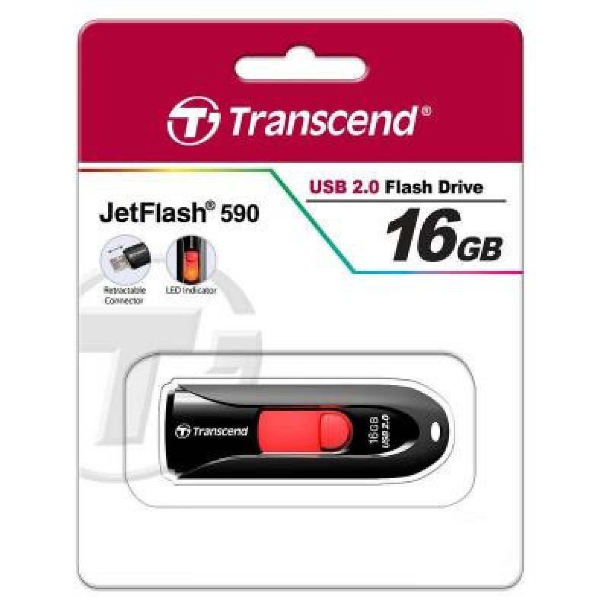 USB флеш накопичувач Transcend 16Gb JetFlash 590 (TS16GJF590K) - Фото 5