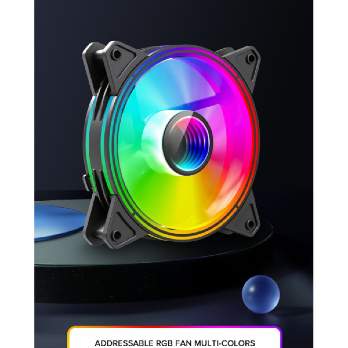 Кулер до корпусу Gamemax FN-12Rainbow-Q-Infinity - Фото 8