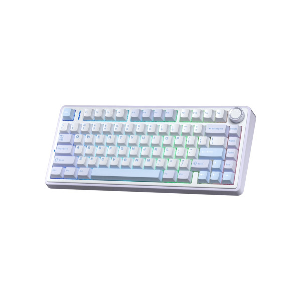 Клавиатура Aula F75 Gasket Greywood V3 switch Hot-Swap PBT Wireless/Bluetooth/USB Blue (6948391208633) - Фото 3