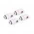 Фітинг для СРО Alphacool Eiszapfen L-connector rotatable - 4pcs Set - White (17619) - Фото 1