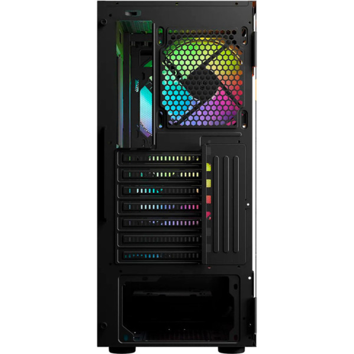 Корпус Logic concept ARYA MESH+GLASS ARGB fans 2x140mm+1x120mm BLACK (AT-ARYA-10-000000-0002) - Фото 8