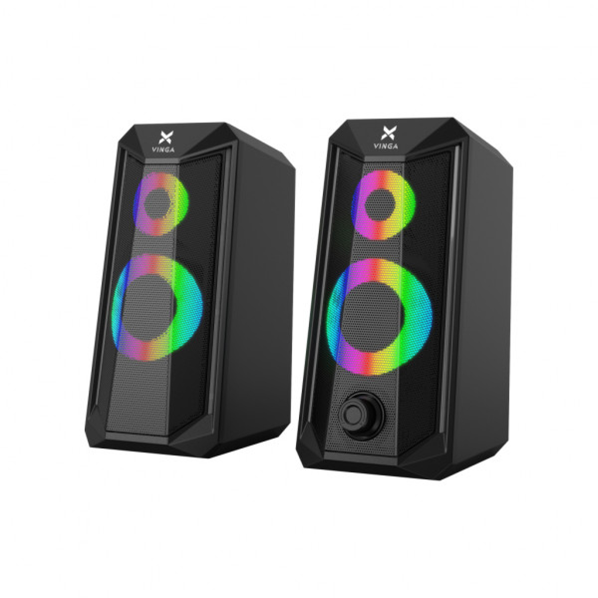 Акустична система Vinga SP-200 LED USB Black - Фото 1