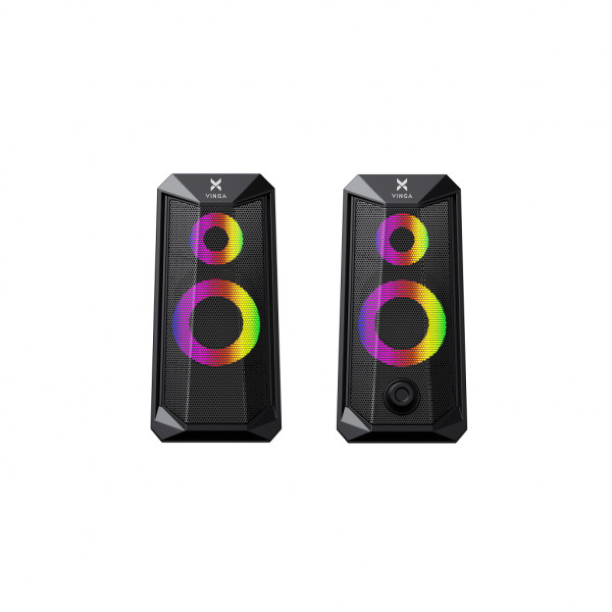 Акустична система Vinga SP-200 LED USB Black - Фото 2