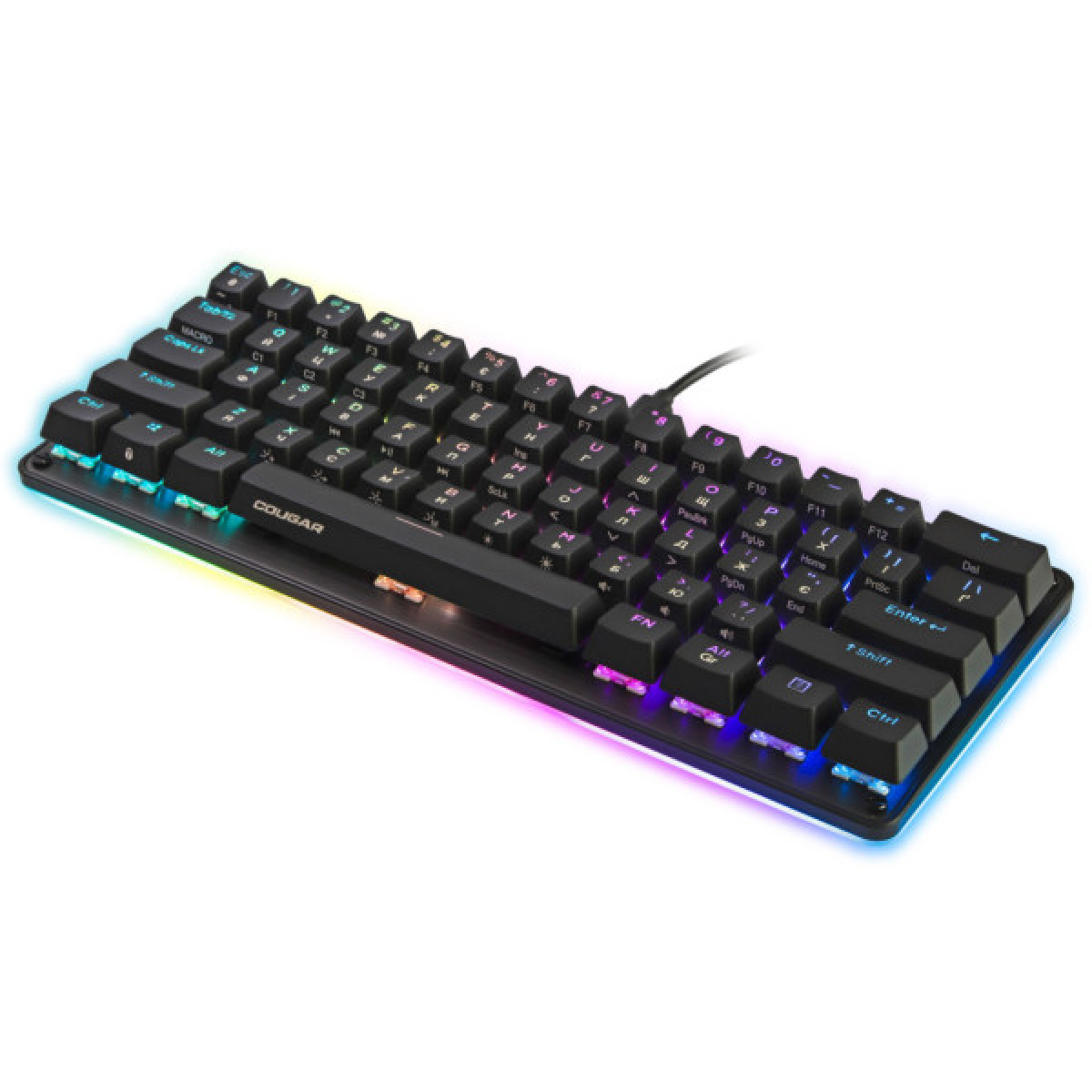 Клавіатура Cougar Puri Mini RGB USB Black (Puri Mini RGB) - Фото 2