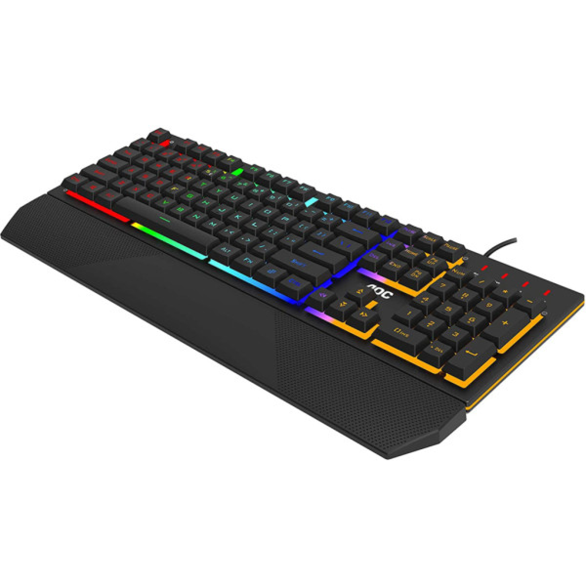 Клавіатура AOC GK200 Rainbow LED USB Black (GK200D32R) - Фото 4