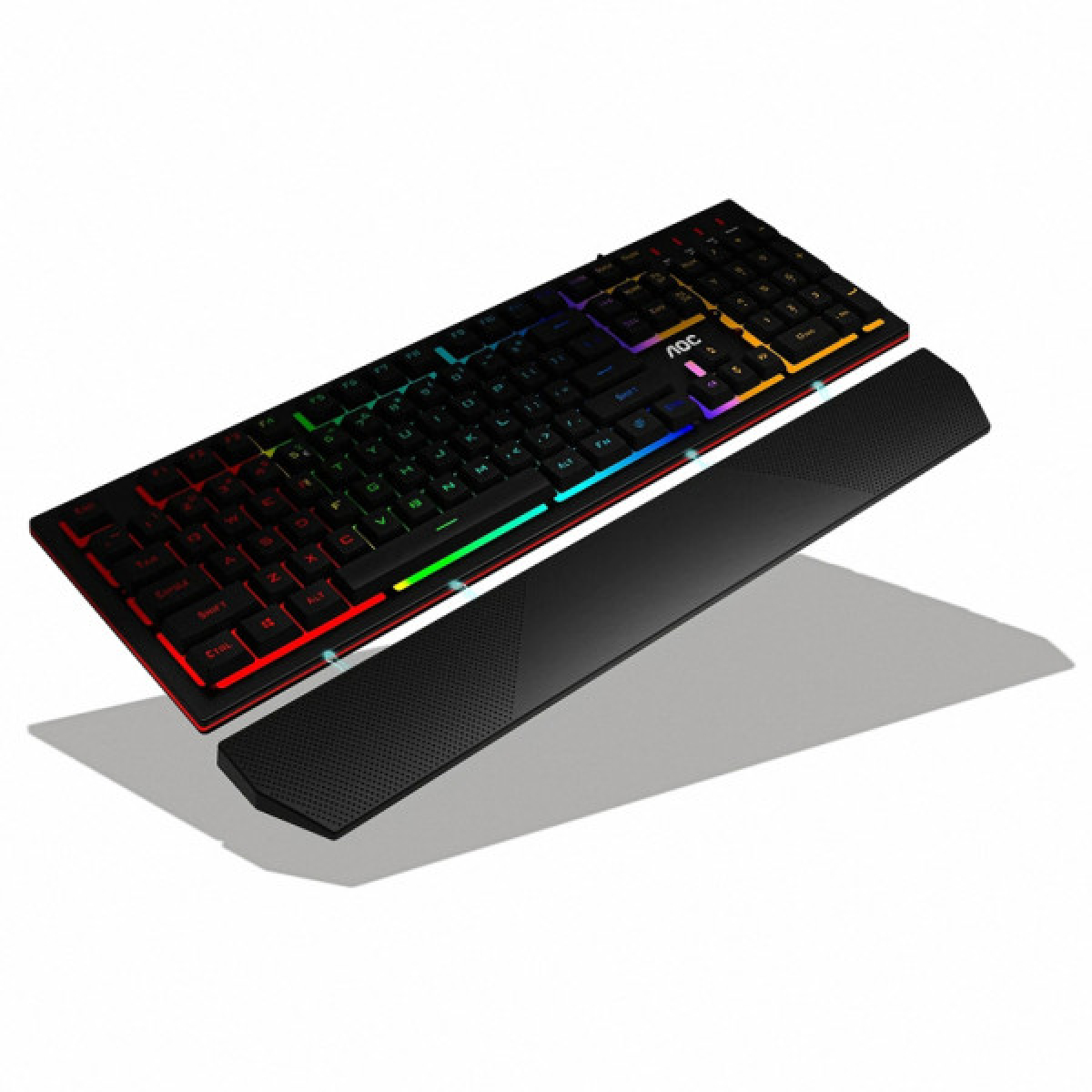 Клавіатура AOC GK200 Rainbow LED USB Black (GK200D32R) - Фото 5