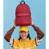 Рюкзак для ноутбука Xiaomi 14" RunMi 90 Points Youth College, 15L, Deep Red (6972125147981) - Фото 3