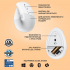 Мишка Logitech Lift Vertical Ergonomic Wireless/Bluetooth White (910-006475) - Фото 6