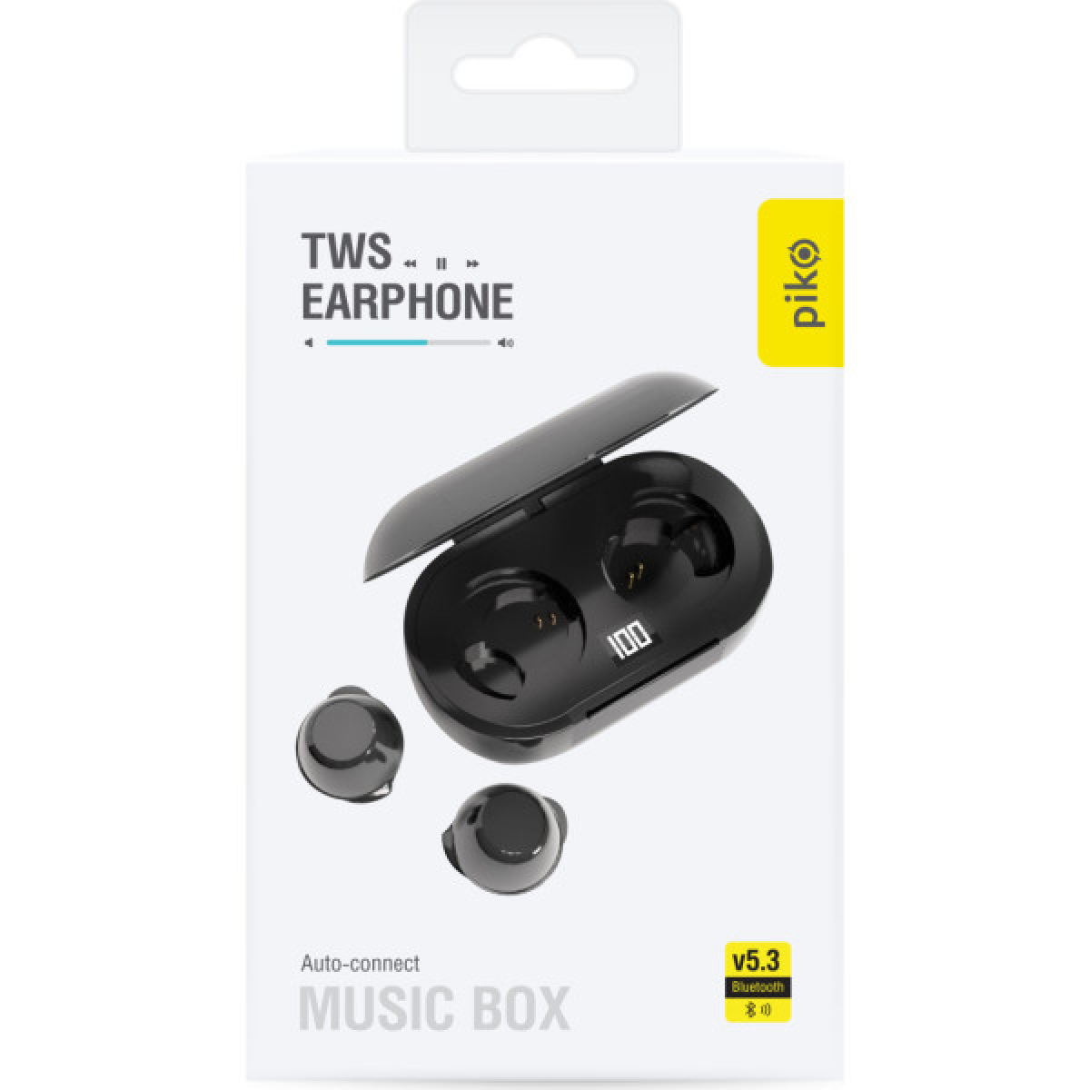 Навушники Piko TWS-MusicBox Black (1283126583414) - Фото 2