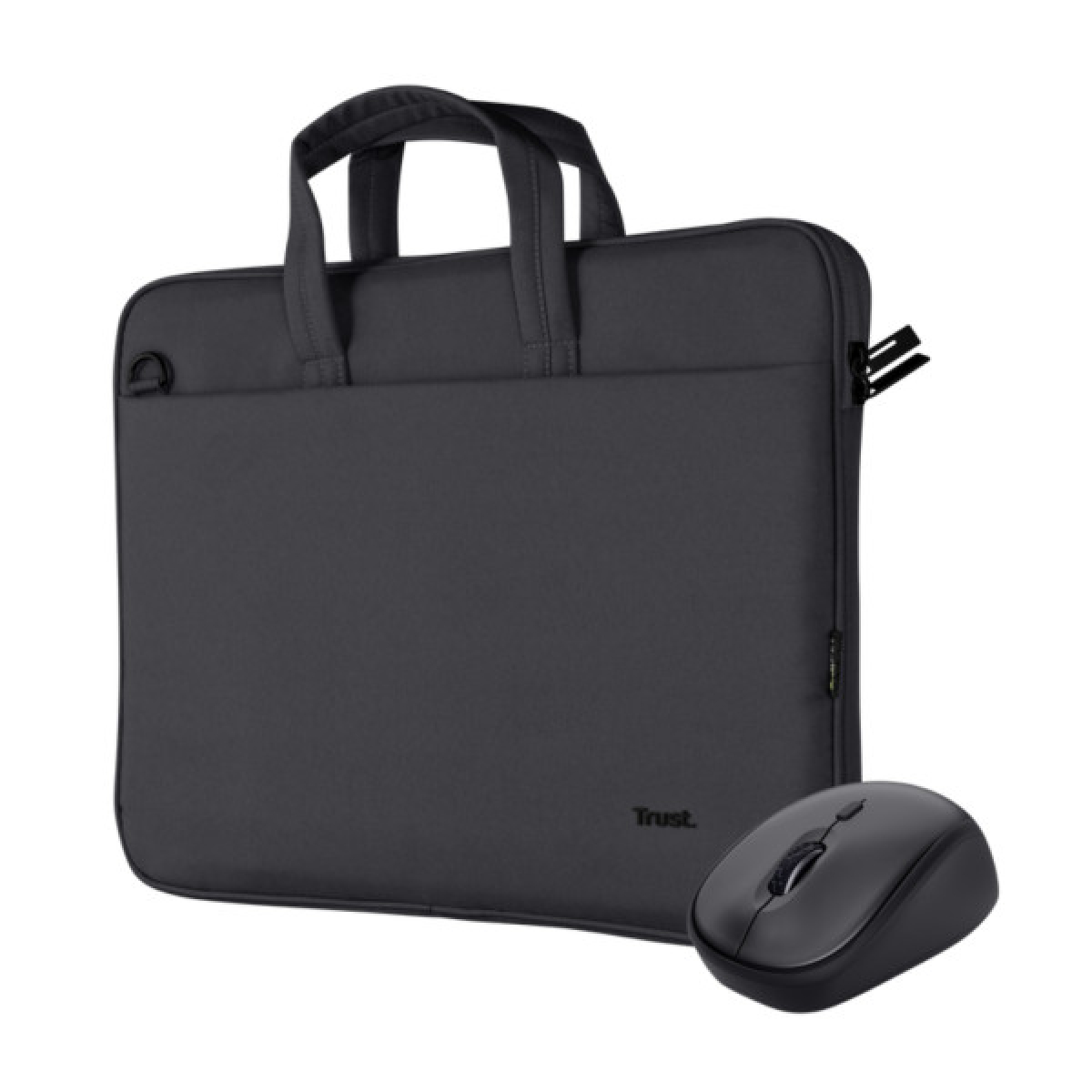 Сумка для ноутбука Trust 16" BOLOGNA Slim Eco + Mouse, Set black (24988) - Фото 1
