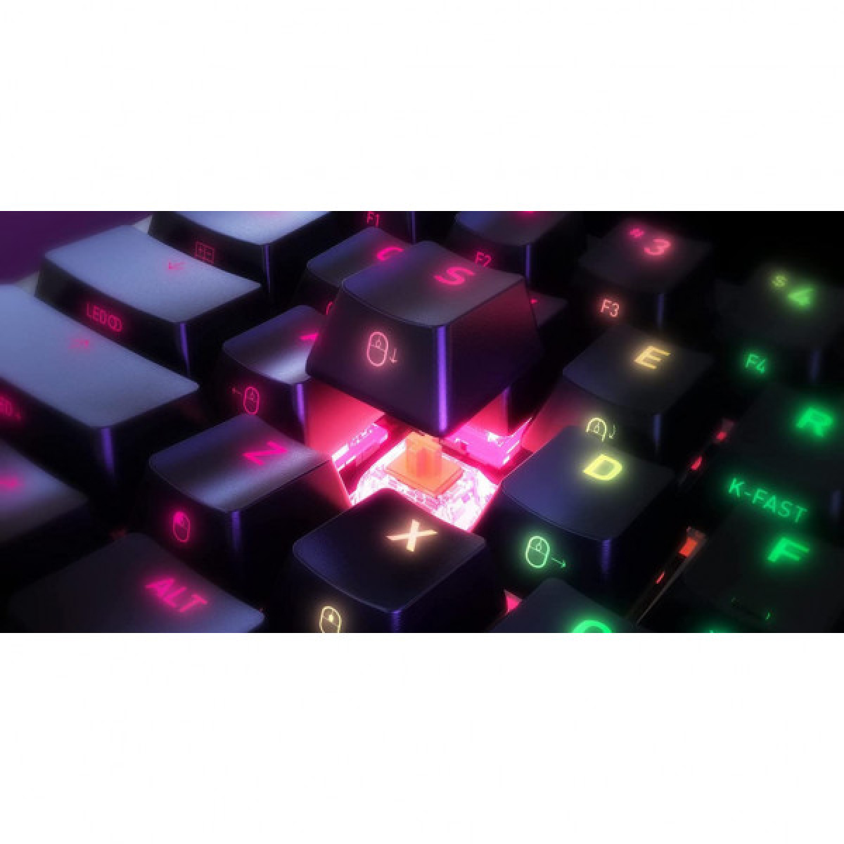 Клавіатура Xtrfy K5 68 keys Kailh Red Hot-swap RGB UA Black (K5-RGB-CPT-BLACK-R-UKR) - Фото 5