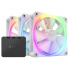 Кулер для корпуса NZXT F120RGB Triple (White) (RF-R12TF-W1) - Фото 1