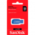 USB флеш накопитель SanDisk 32GB Cruzer Blade Electric Blue USB 2.0 (SDCZ50C-032G-B35BE) - Фото 3