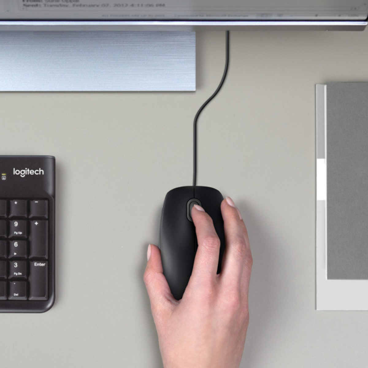 Мишка Logitech B100 (910-003357) - Фото 2
