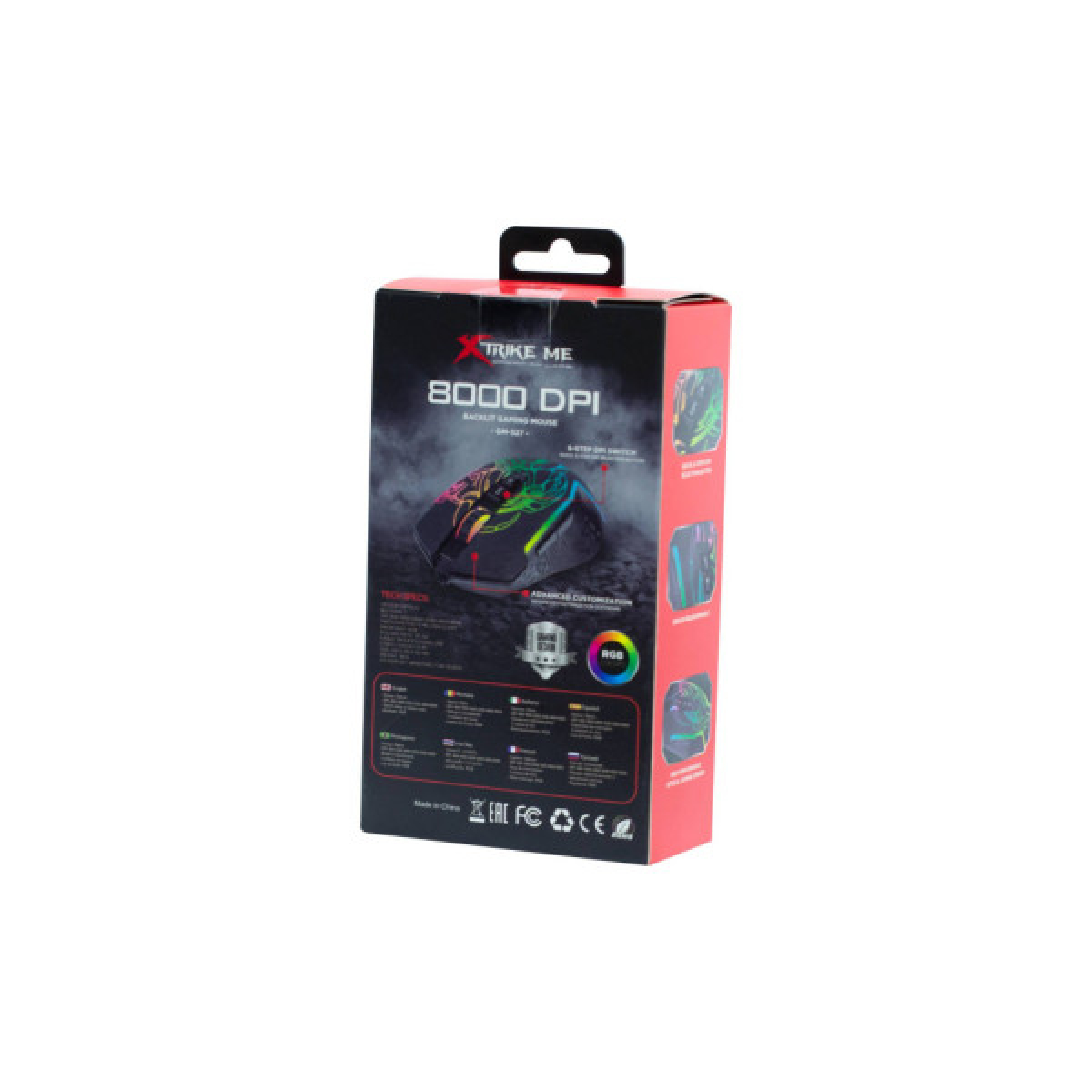 Мишка Xtrike ME GM-327 USB RGB Black (GM-327) - Фото 9