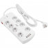 Сетевой фильтр питания 2E 8XSchuko, 3G*1.5мм, 4*USB-A, 3м, white (2E-SP815M3USBWH) - Фото 1