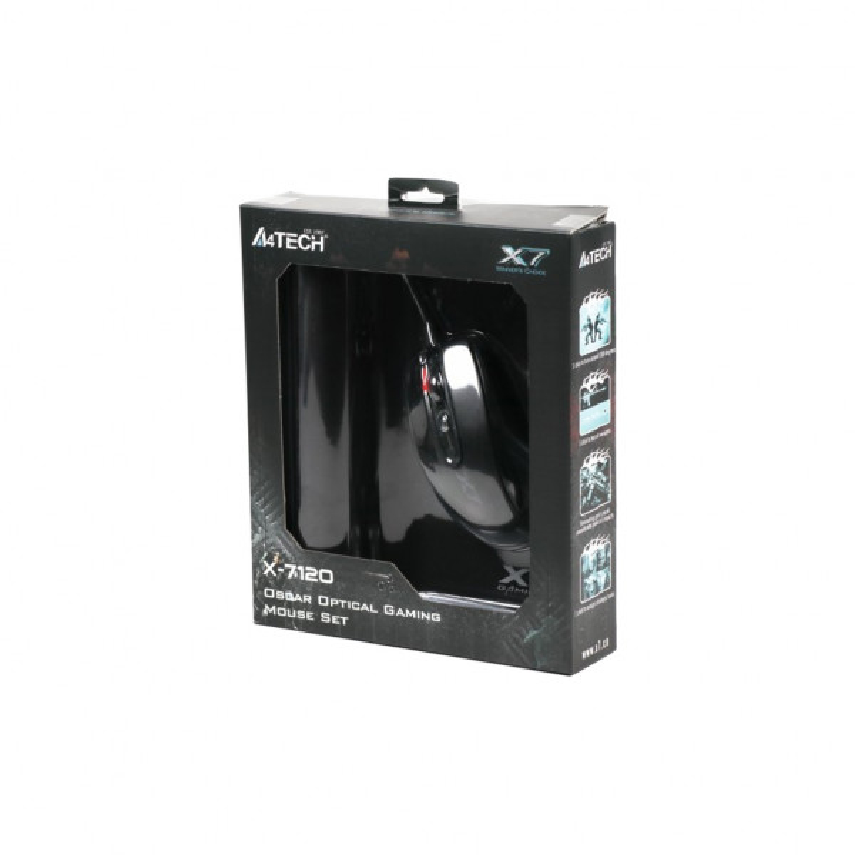 Мишка A4Tech X-7120 Black - Фото 5