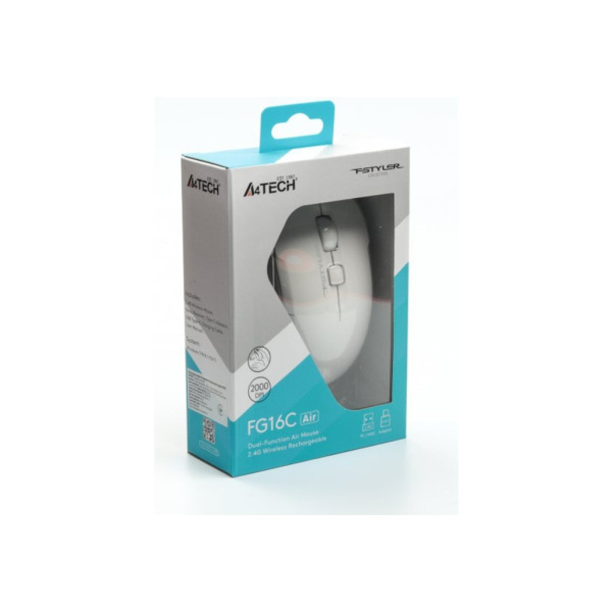 Мишка A4Tech FG16C Air Wireless White (FG16C Air White) - Фото 11